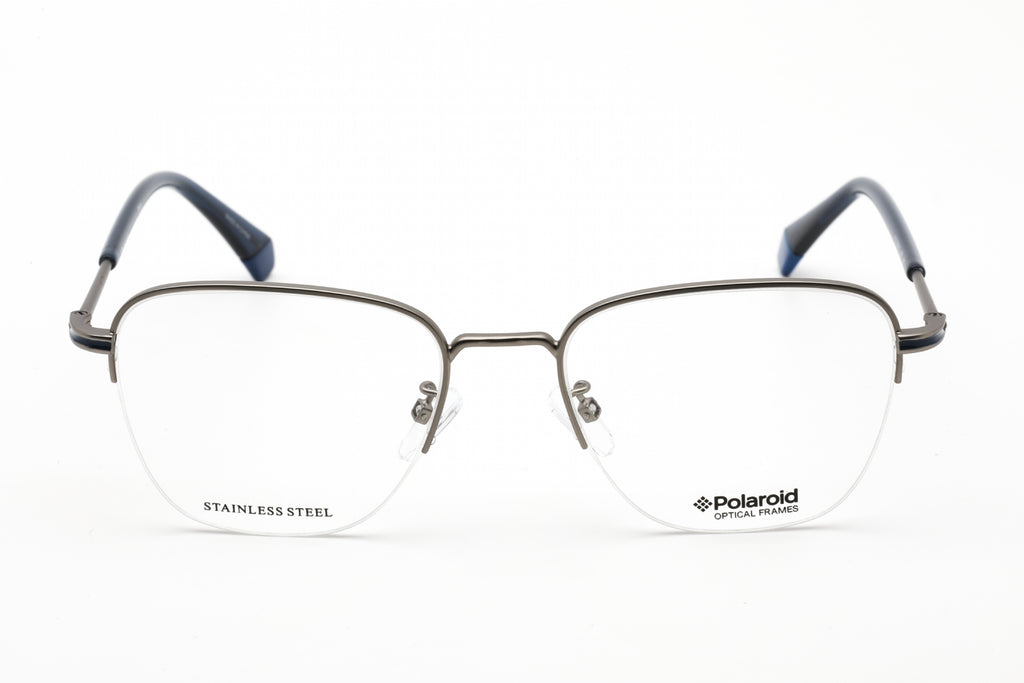 Polaroid Core PLD D386/G Eyeglasses MATTE RUTHENIUM/Clear demo lens