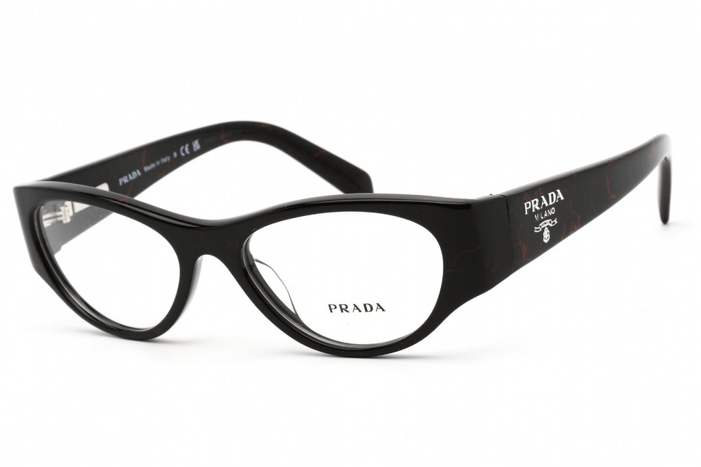 Prada 0PR 06ZV Eyeglasses Black / clear demo lens Women's