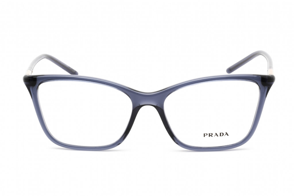 Prada 0PR 08WV Eyeglasses Transparent Blue/Clear demo lens Women's