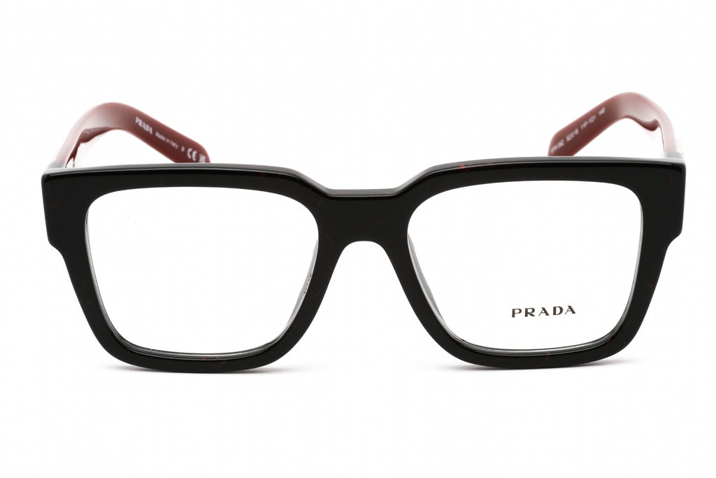 Prada 0PR 08ZV Eyeglasses Etruscan Black Marble/Clear demo lens Women's