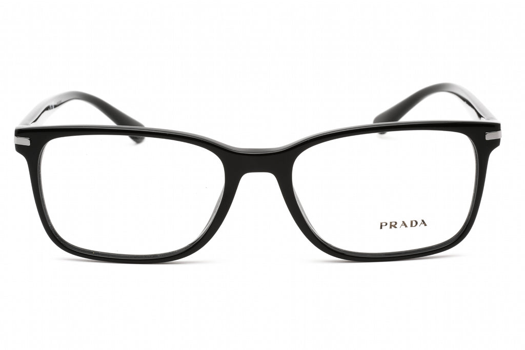 Prada 0PR 14WV Eyeglasses Black/Clear demo lens Men's
