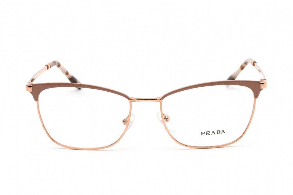 Prada 0PR 57WV Eyeglasses Pink Gold/Clear demo lens Women's
