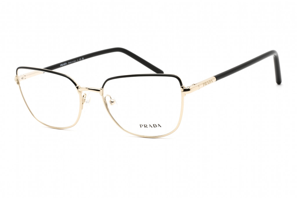 Prada 0PR 59YV Eyeglasses Pale Gold/Clear demo lens Women's