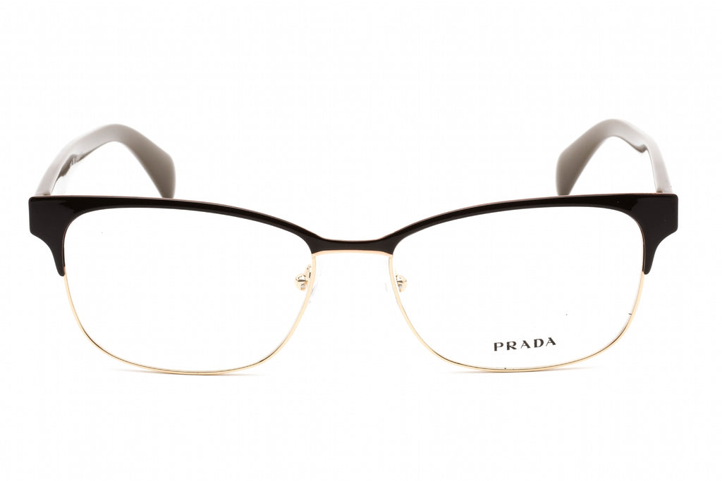 Prada PR65RV Eyeglasses Dark Brown / Clear Lens Women's