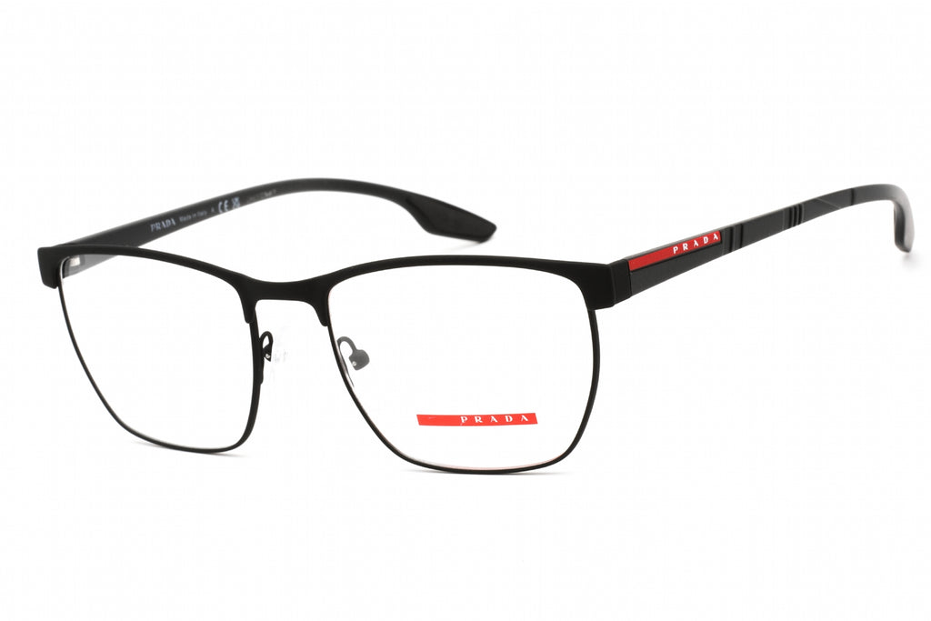Prada Sport 0PS 50LV Eyeglasses Black Rubber / Clear Lens Men's