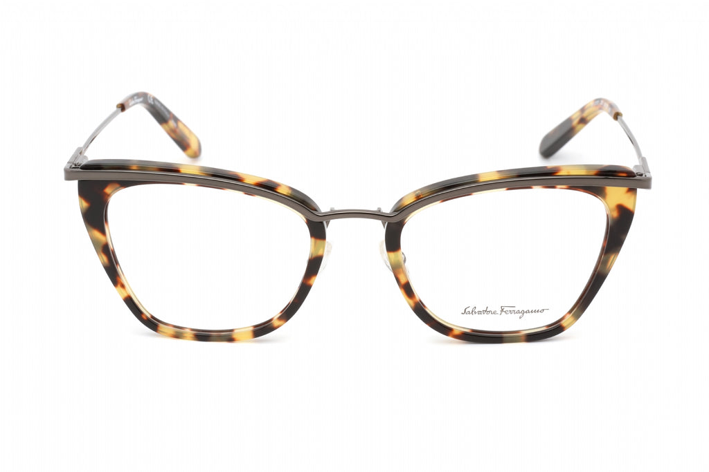 Salvatore Ferragamo SF2205 Eyeglasses TOKIO TORTOISE/RUTHENIUM/Clear demo lens Women's