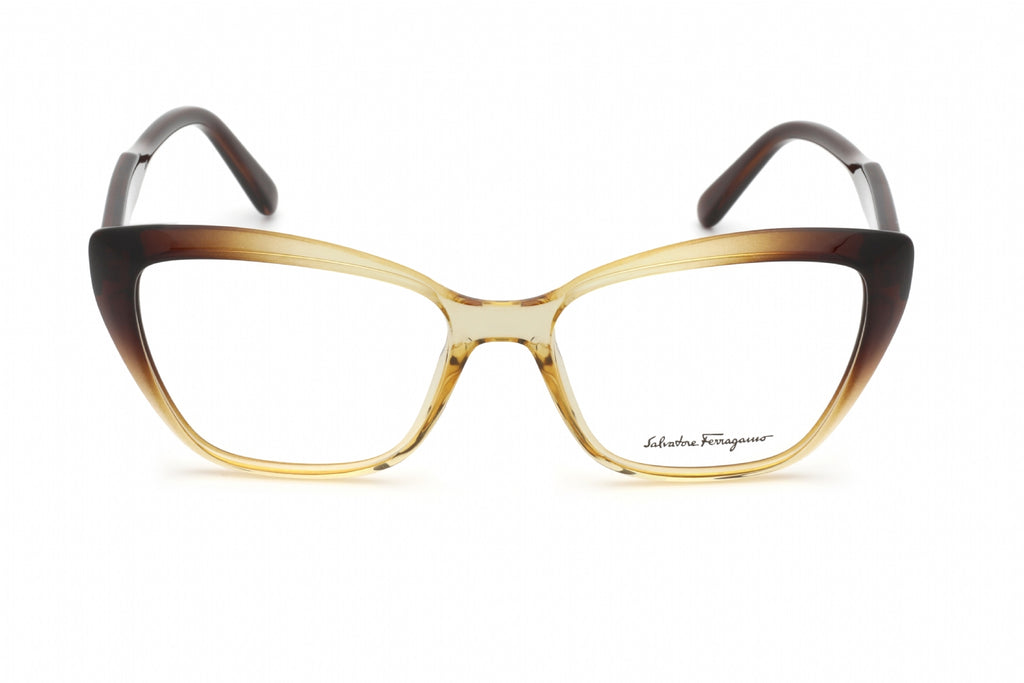 Salvatore Ferragamo SF2854 Eyeglasses BROWN GRADIENT/CLEAR BROWN/Clear demo lens Women's