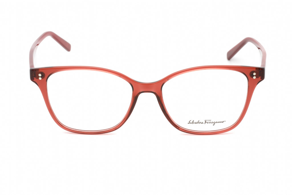 Salvatore Ferragamo SF2912 Eyeglasses Transparent Cherry / Clear Lens Women's
