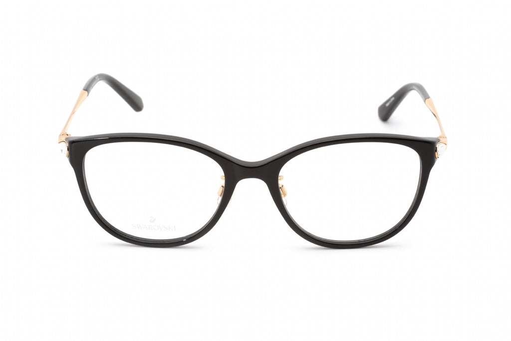 Swarovski SK5354-D Eyeglasses shiny black/Clear demo lens Women's