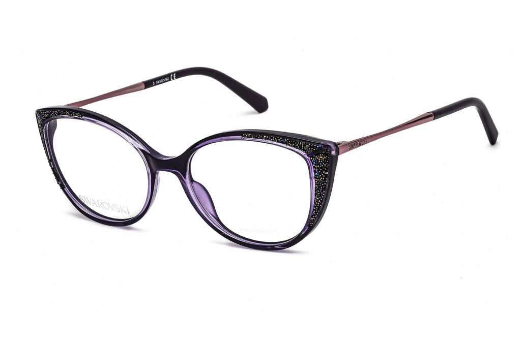 Swarovski SK5362 Eyeglasses Shiny Violet / Clear Lens Unisex