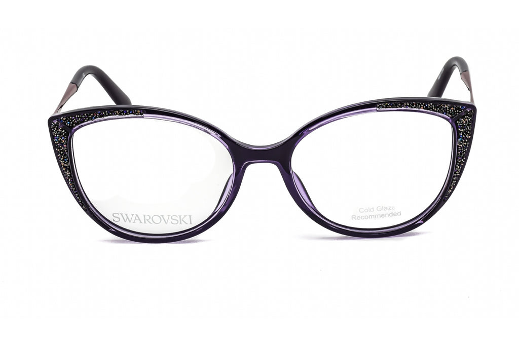 Swarovski SK5362 Eyeglasses Shiny Violet / Clear Lens Unisex