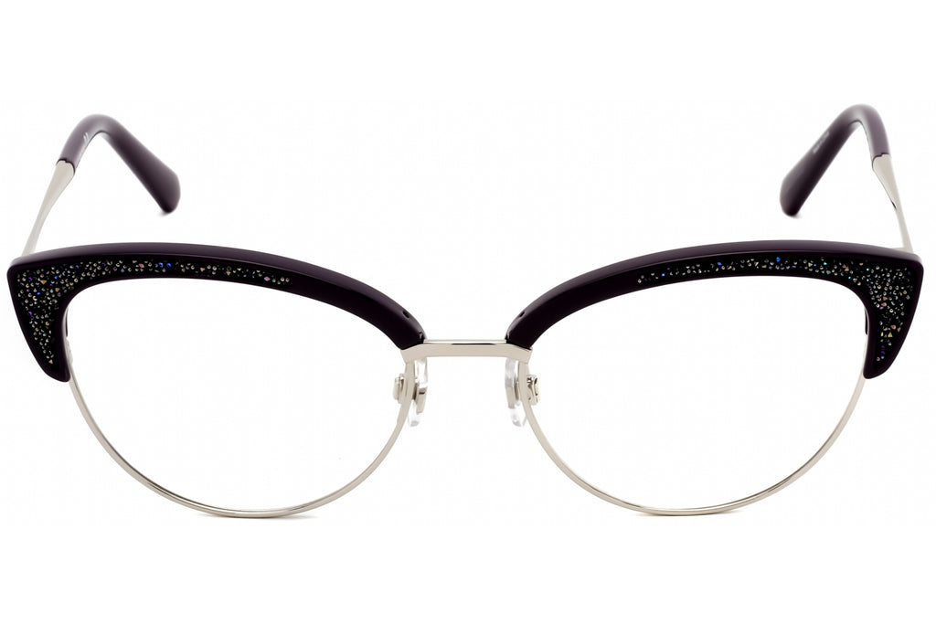 Swarovski SK5363 Eyeglasses Shiny Violet / Clear Lens Women's