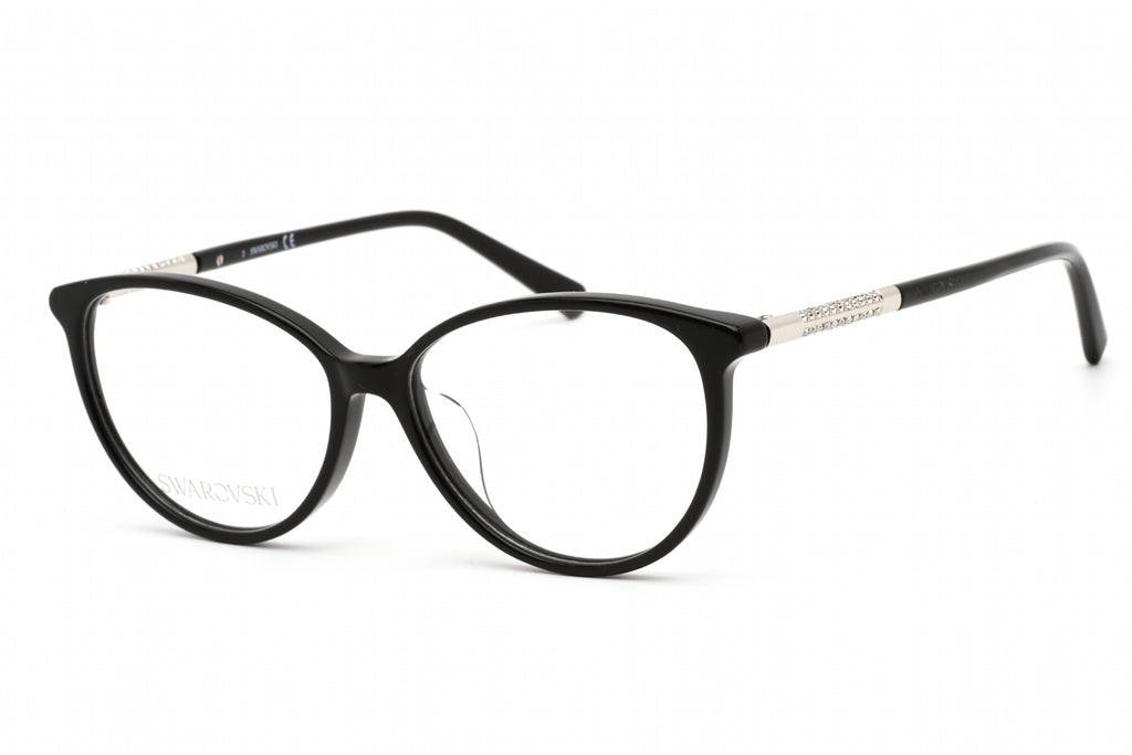 Swarovski SK5385-F Eyeglasses Shiny Black / Clear Lens Women's