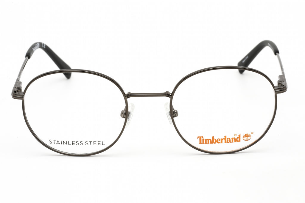 Timberland TB1606 Eyeglasses Shiny Gunmetal / clear demo lens Unisex