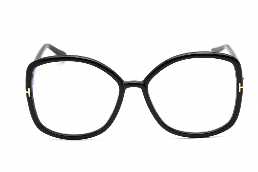Tom Ford FT5845-B Eyeglasses Shiny Black / Clear Lens Women's