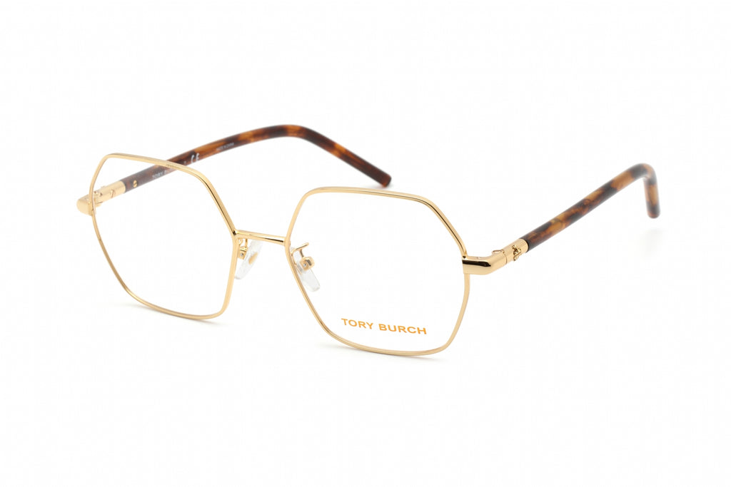 Tory Burch 0TY1072 Eyeglasses Shiny Gold / Tortoise / Clear Lens Unisex