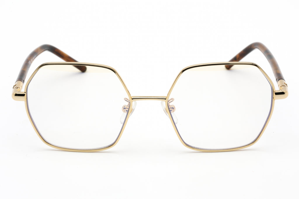 Tory Burch 0TY1072 Eyeglasses Shiny Gold/Clear/Blue light block lens Women's