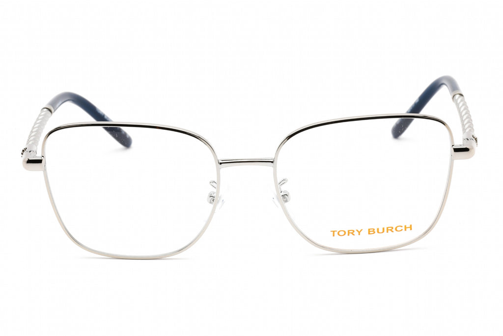 Tory Burch 0TY1077 Eyeglasses Shiny Silver  / Clear Lens Women's