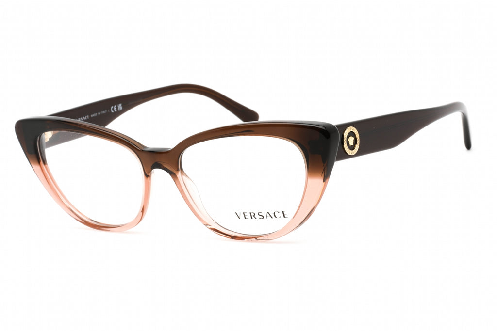 Versace 0VE3286 Eyeglasses Transparent Brown Gradient / Clear Lens Women's