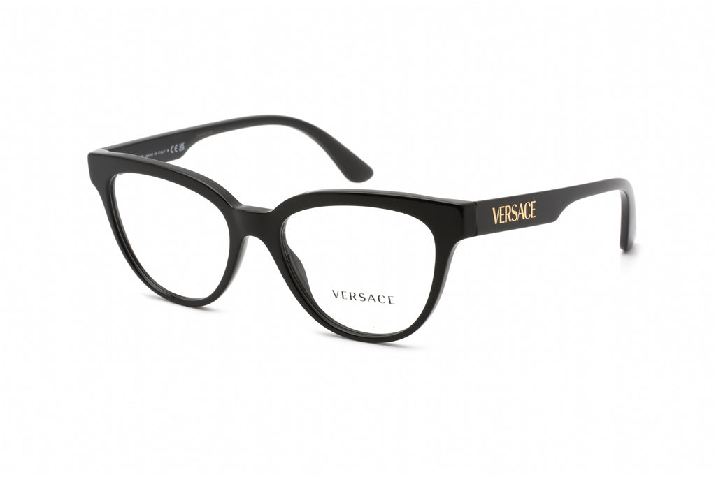Versace 0VE3315 Eyeglasses Black / Clear Lens Unisex