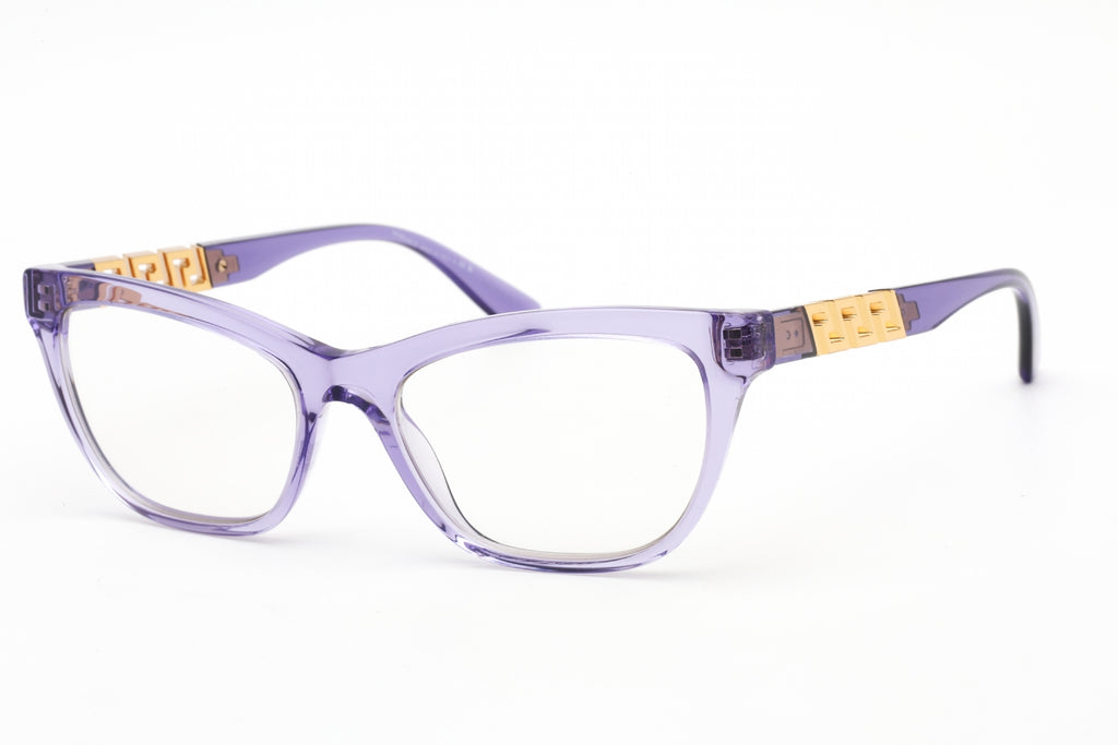 Versace 0VE3318 Eyeglasses Transparent Violet /Clear demo lens Women's