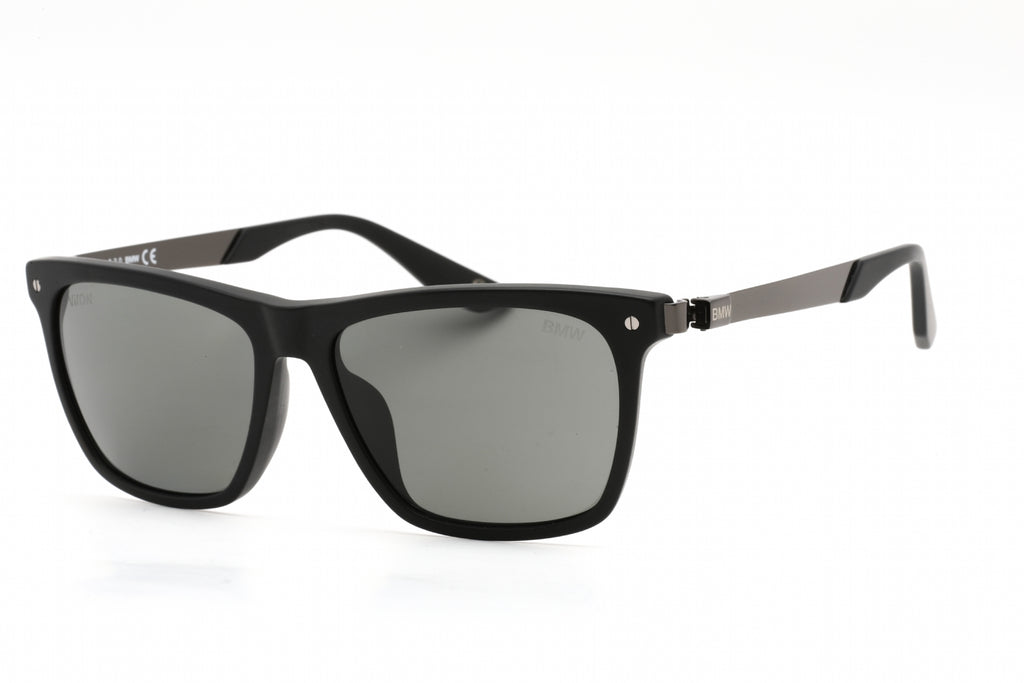 BMW BW0002-H Sunglasses Matte Black / Smoke Polarized Unisex