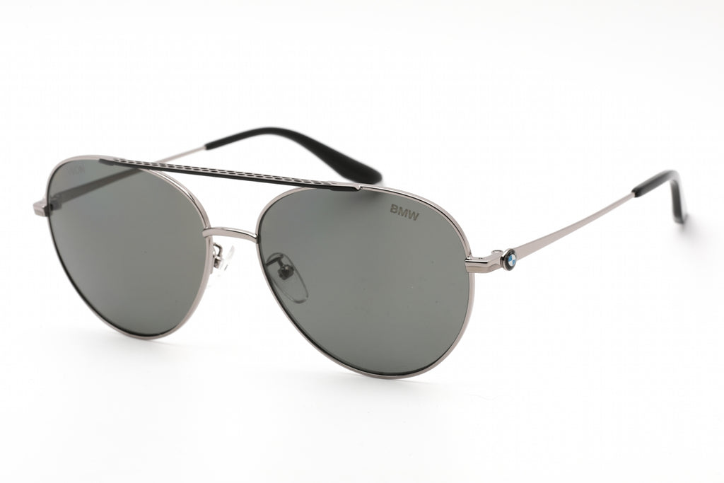 BMW BW0006 Sunglasses shiny light ruthenium / smoke polarized Men's
