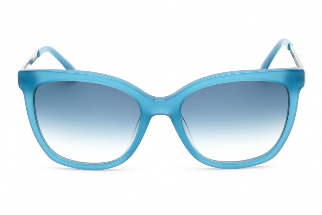 Calvin Klein CK21703S Sunglasses Milky Teal Blue / Blue Gradient Women's