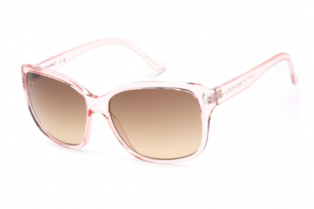 Calvin Klein Retail CK20518S Sunglasses Crystal Rose  / Brown Gradient Women's