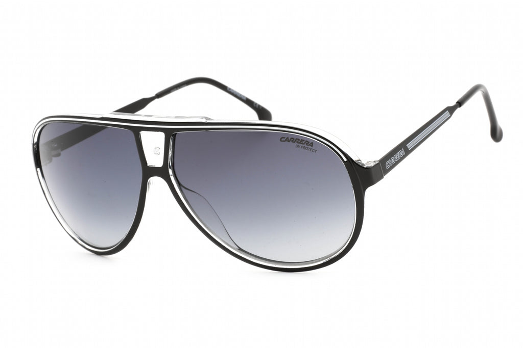 Carrera CARRERA 1050/S Sunglasses Black White / Grey Shaded Unisex
