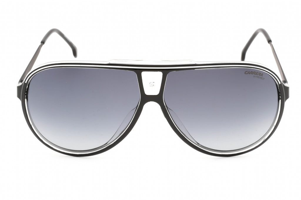 Carrera CARRERA 1050/S Sunglasses Black White / Grey Shaded Unisex