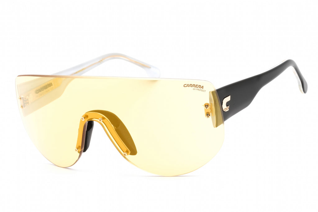 Carrera FLAGLAB 12 Sunglasses Yellow Black / Yellow Gold Mirrored Unisex