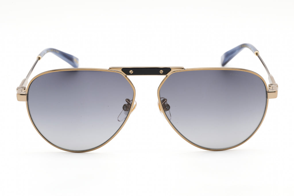Chopard SCHF80 Sunglasses SHINY GREY GOLD / Grey Gradient Men's