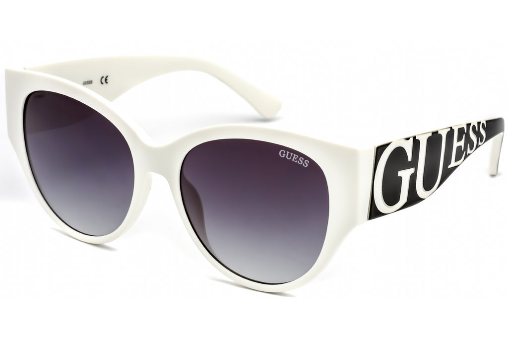Guess Factory GF6118 Sunglasses White / Gradient Smoke Women's