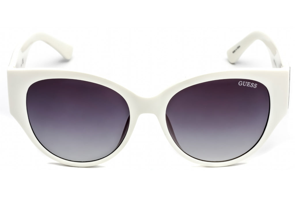 Guess Factory GF6118 Sunglasses White / Gradient Smoke Women's