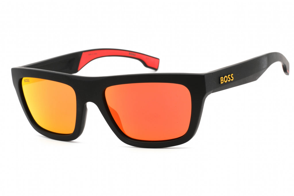 Hugo Boss BOSS 1450/S Sunglasses Black Yellow / Red Multilayer Men's