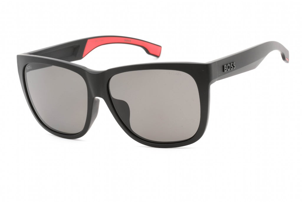 Hugo Boss BOSS 1453/F/S Sunglasses Matte Black / Grey Polarized Men's