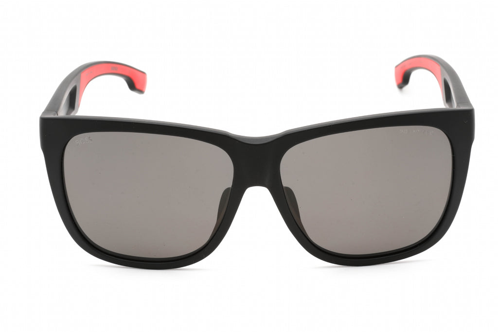 Hugo Boss BOSS 1453/F/S Sunglasses Matte Black / Grey Polarized Men's