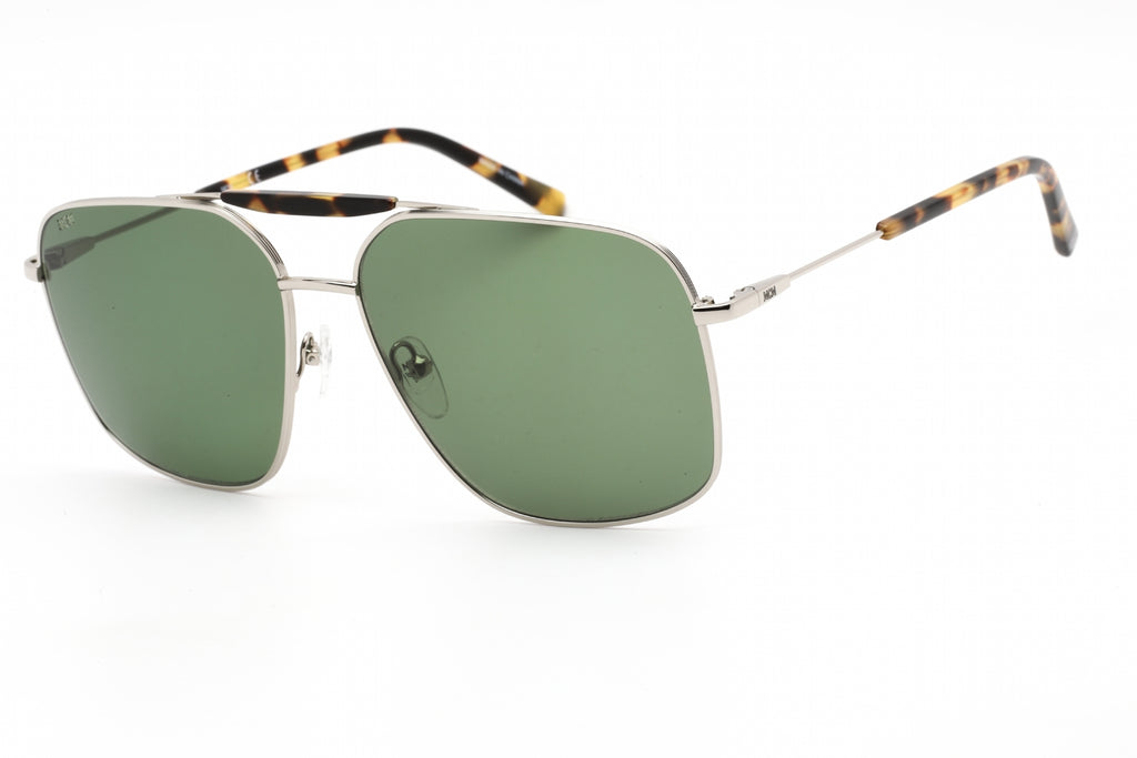 MCM MCM161S Sunglasses SILVER/Green Men's