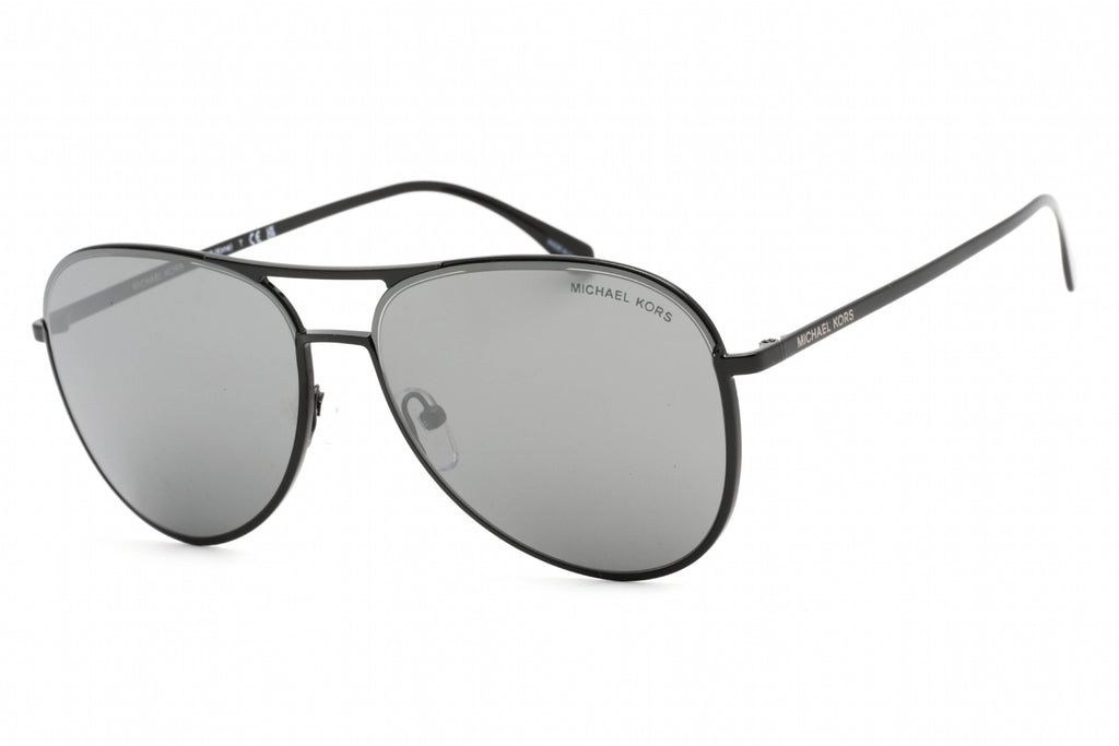 Michael Kors 0MK1089 Sunglasses Shiny Black / Dark Grey Mirror Men's
