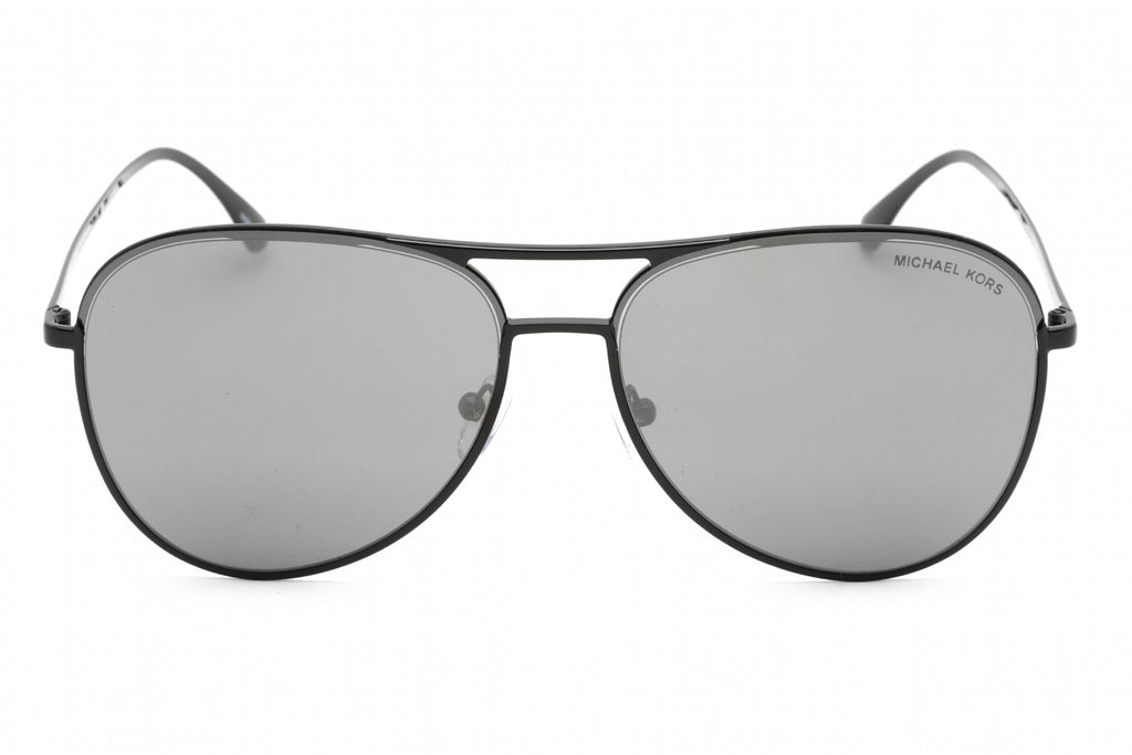 Michael Kors 0MK1089 Sunglasses Shiny Black / Dark Grey Mirror Men's