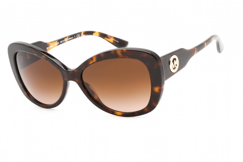 Michael Kors 0MK2120 Sunglasses Dark Havana /Brown Gradient Women's