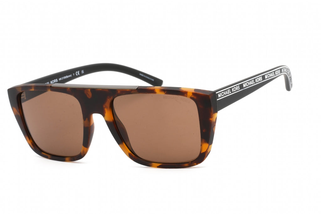 Michael Kors 0MK2159 Sunglasses Matte Dark Tortoise  / Brown Men's