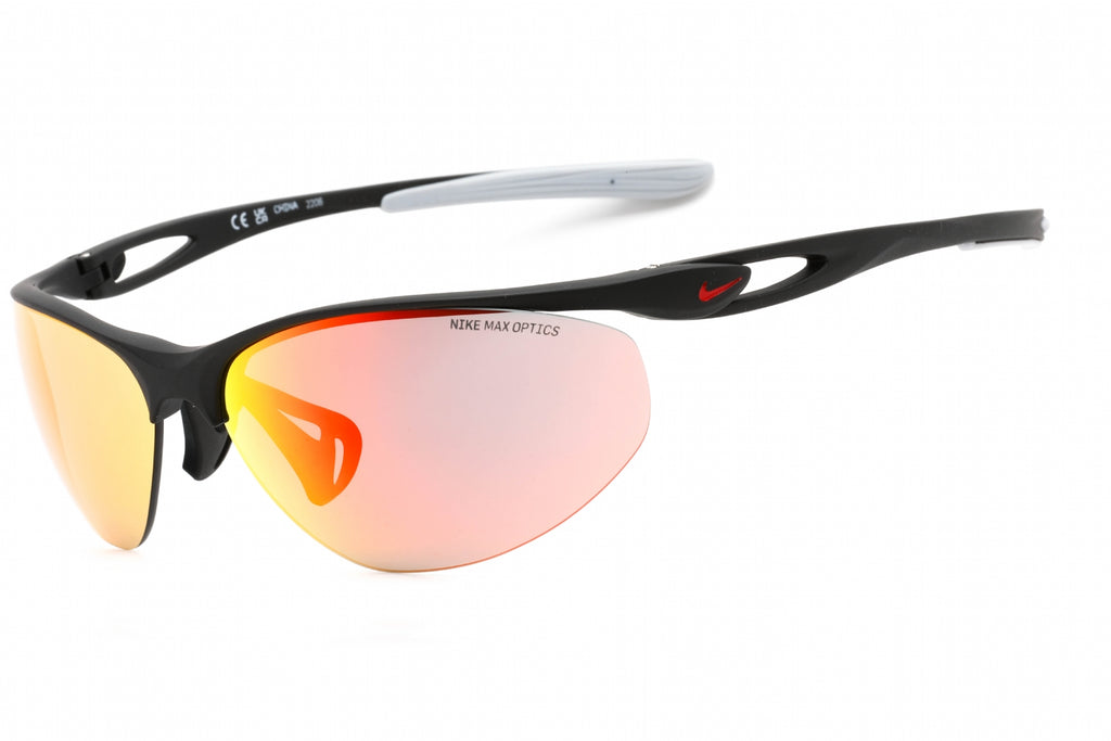 Nike NIKE AERIAL M DZ7354 Sunglasses Black / Red Mirror Unisex