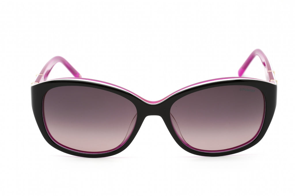 Polaroid Core Pld 4019/S Sunglasses Black Pink  / JR burgundy gradient lens) Women's