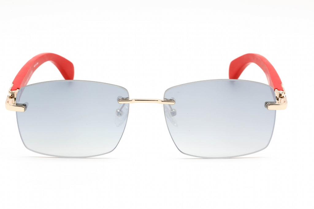 Porta Romana 1972 Sunglasses Red Gold / Silver Mirror Unisex