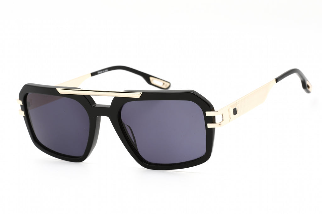Porta Romana PORTA ROMANA 550 Sunglasses Black/Gold / Grey Men's
