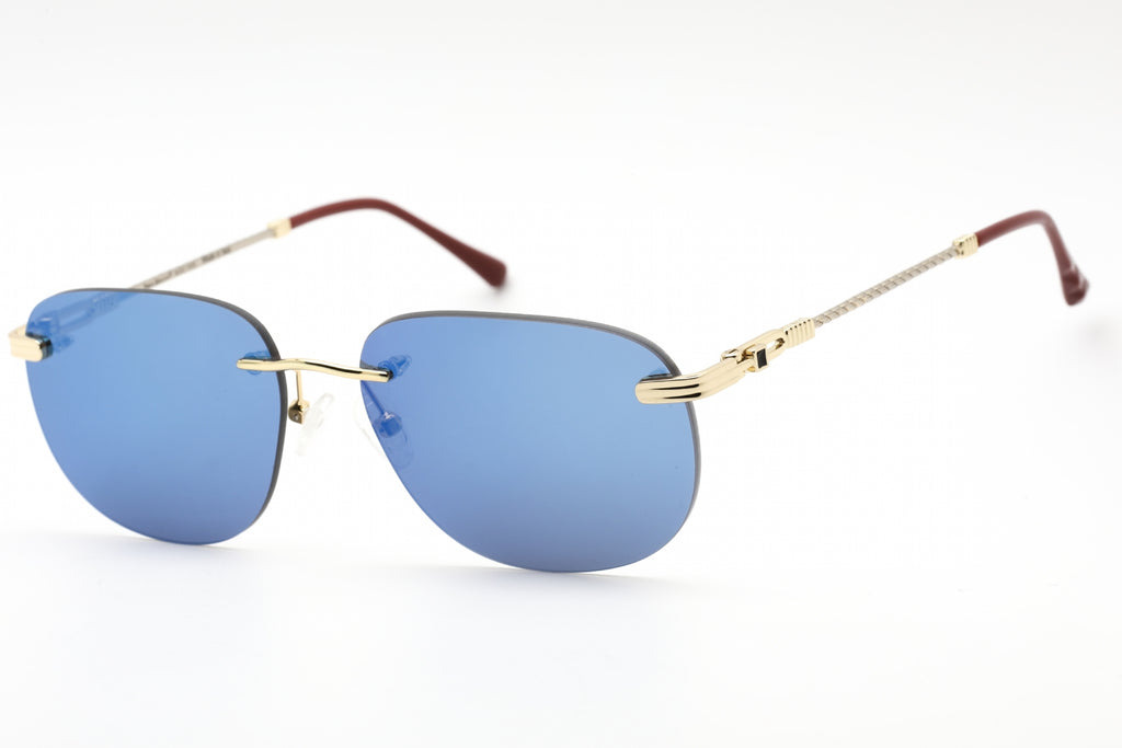 Porta Romana PR1009 Sunglasses Gold / Blue Mirrored Women's