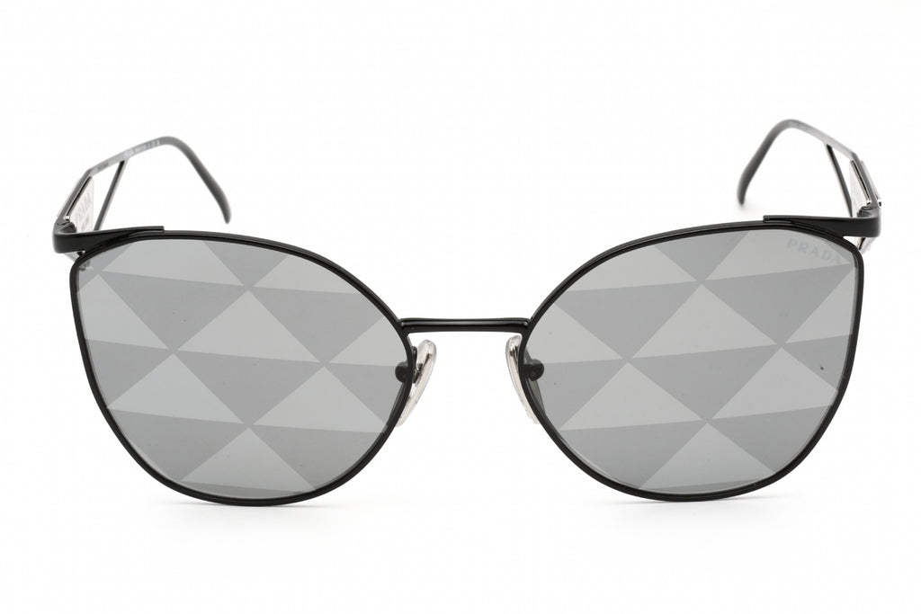 Prada 0PR 50ZS Sunglasses Black / Grey Tampo Triangles Silver Unisex