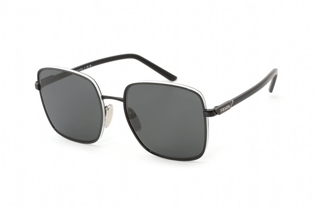 Prada 0PR 55YS Sunglasses Black White / Grey Women's